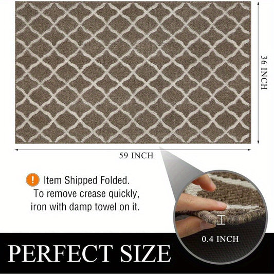 Large Non Slip Door Mat Large Door Mats Indoor Washable Front Door Mat Non Slip Water Absorbent Entryway Rug Doormat Indoor Entrance Entry Rug Floor Mat for Home Garage Kitchen